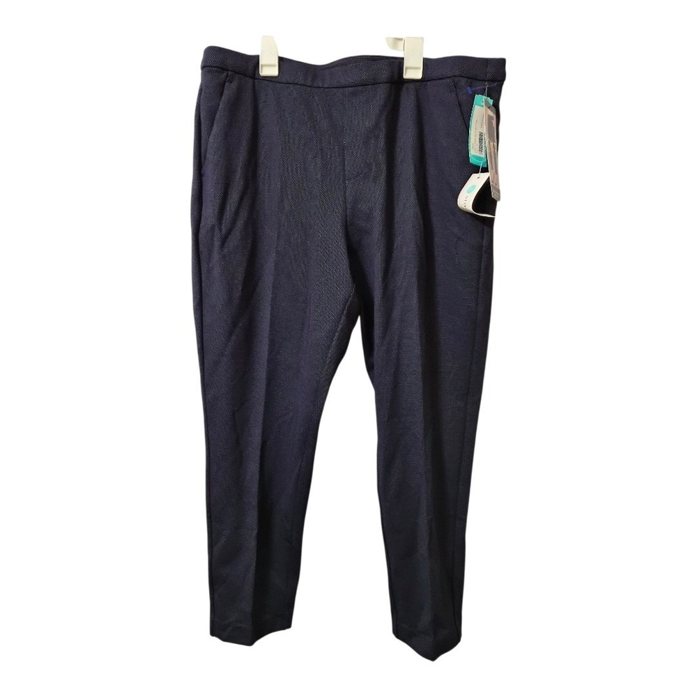 Liverpool Los Angeles Women's Knit Trousers‎ Pants Navy Pin Dot Size 16/33 NWT